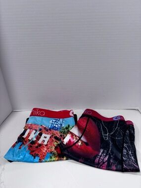Set of 2 Ethika Graphic Boxer Briefs Size Large New With Tags